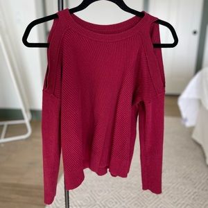 Lucky Brand dark red sweater.